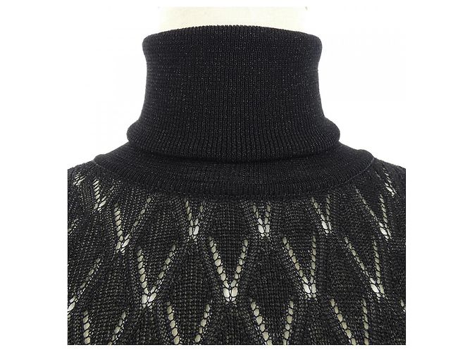 Top de punto Chanel Negro - vista 6