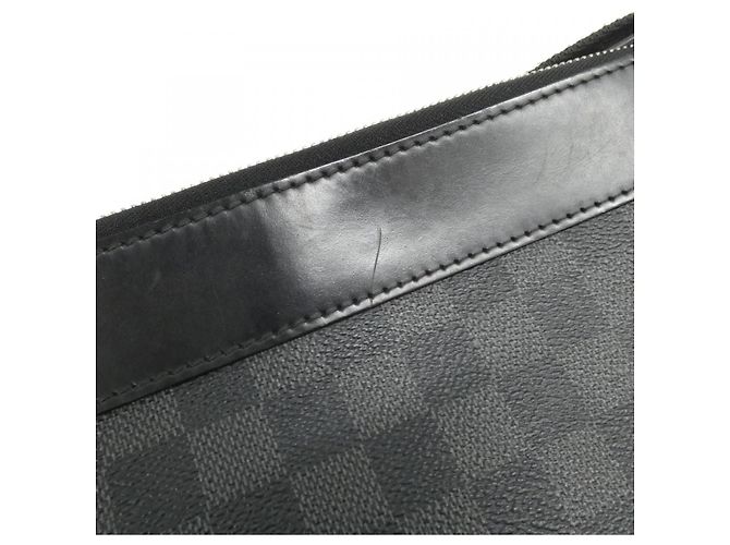 Bolso de hombro Louis Vuitton Damier Graphite Negro - vista 4