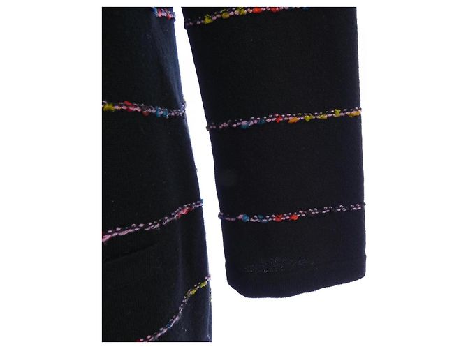 Chanel METIERS D'ART Kaschmirkleid Schwarz - Ansicht 7