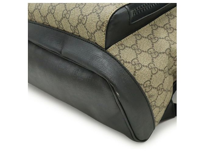 Zaino Gucci GG Supreme Canvas Nero Beige - vista 3