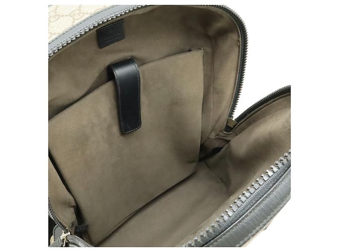 Zaino Gucci GG Supreme Canvas Nero Beige - vista 6