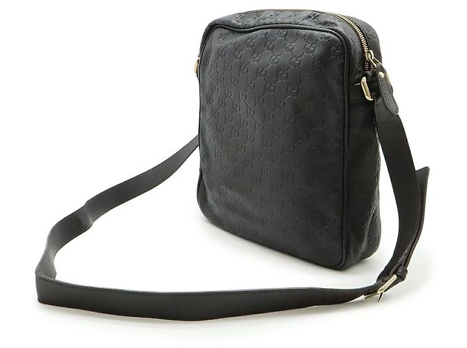 Borsa a tracolla in pelle Gucci Guccissima Bronzo Marrone scuro - vista 2