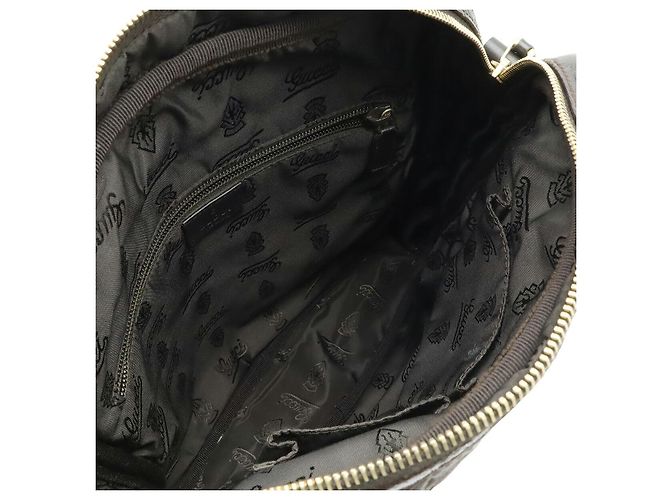 Borsa a tracolla in pelle Gucci Guccissima Bronzo Marrone scuro - vista 7