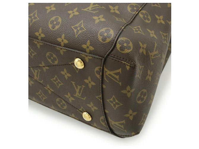 Borsa 2way Louis Vuitton Montaigne GM Monogram Marrone - vista 3