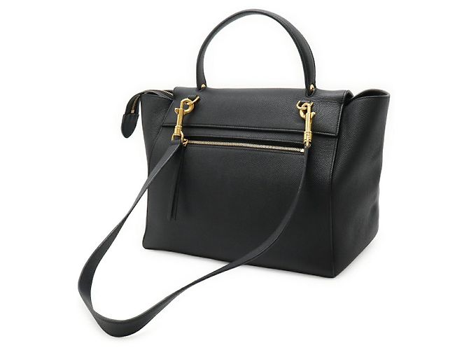 Céline Borsa Belt Bag Celine in pelle di vitello 2way Nero - vista 2