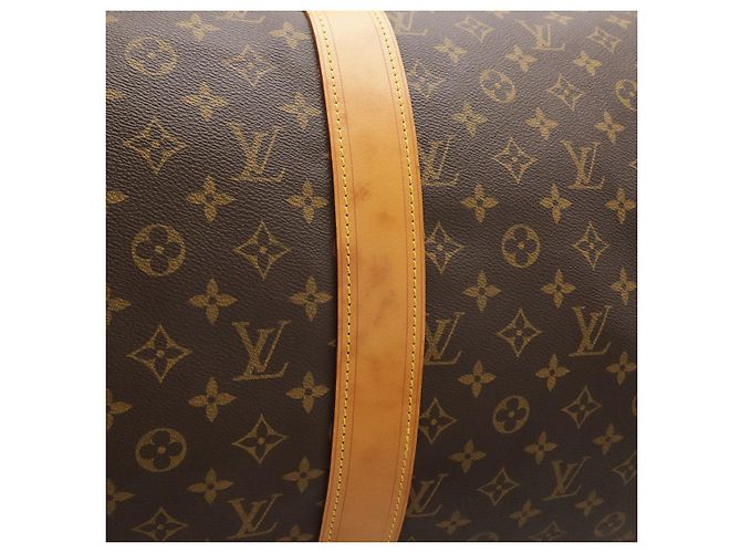 Louis Vuitton Sac Polochon Monogram Borsa da Viaggio 2way Marrone - vista 4