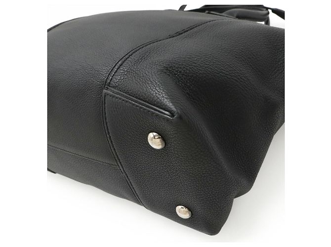 Borsa 2way Louis Vuitton Lockit MM in Veau Cachemire Nero - vista 3