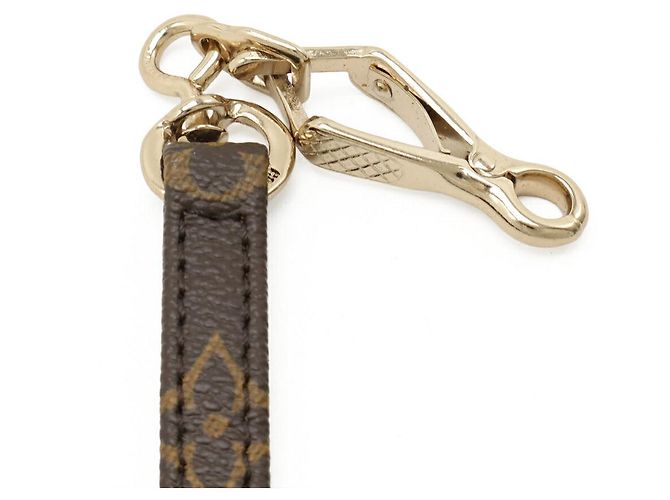 Correa para perro Louis Vuitton Baxter MM Monogram Castaño - vista 3