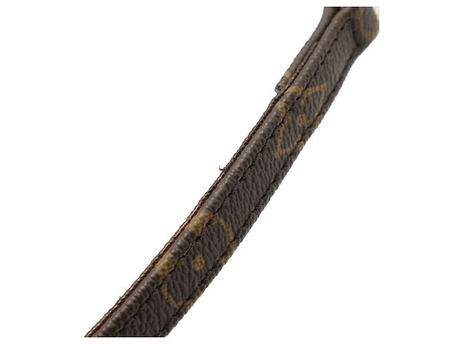 Correa para perro Louis Vuitton Baxter MM Monogram Castaño - vista 4