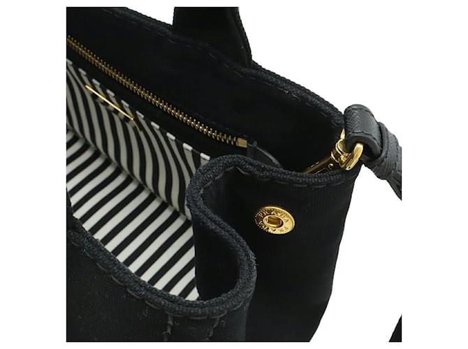 Tote Prada CANAPA Canvas 2way Tasche Schwarz - Ansicht 5