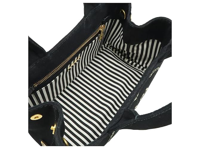 Tote Prada CANAPA Canvas 2way Tasche Schwarz - Ansicht 6