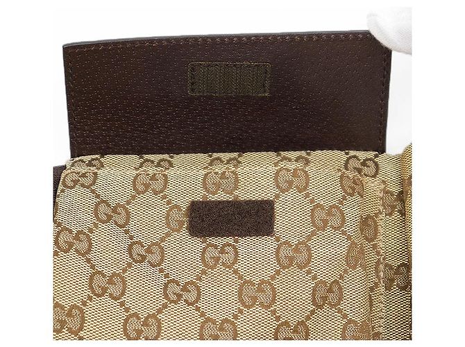 Borsa a Spalla Gucci GG Canvas Marrone Beige - vue 3