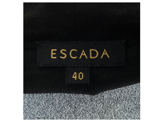 Autre Marque Top de seda Escada Negro - vista 4
