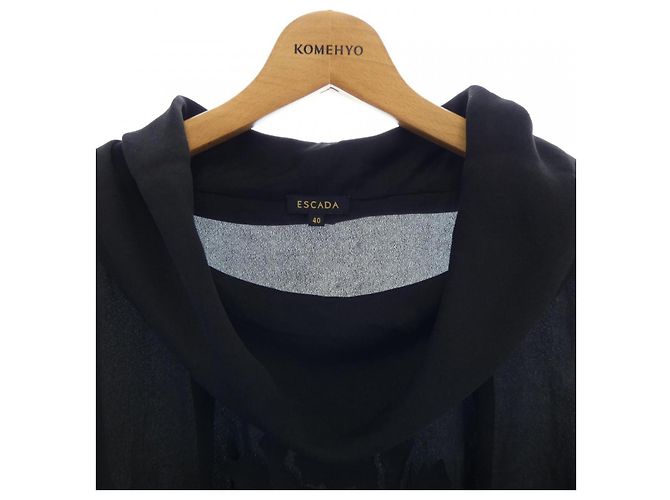 Autre Marque Top de seda Escada Negro - vista 5