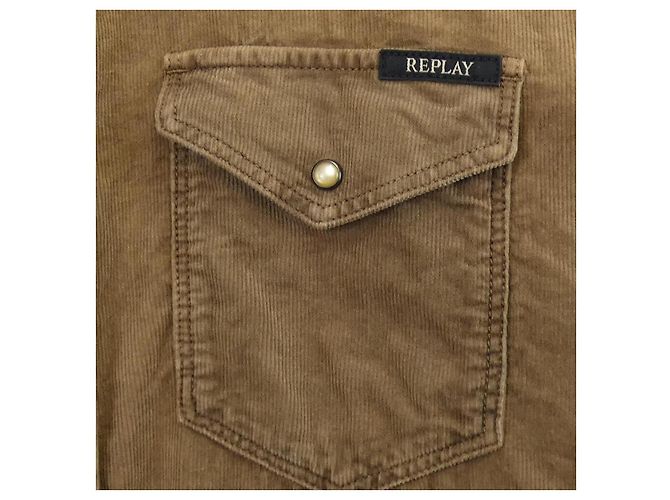 Autre Marque Camicia in cotone REPLAY Beige - vista 6