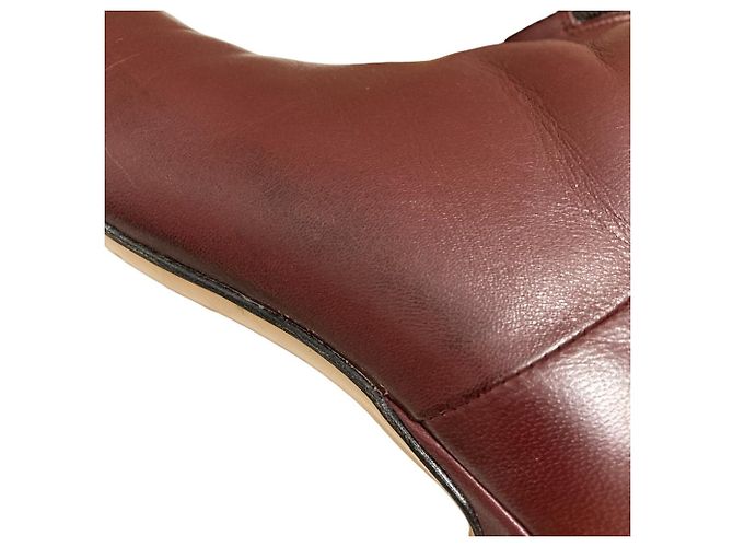 Autre Marque Kurze Lederstiefel Fabio Rusconi Braun Bordeaux - Ansicht 12