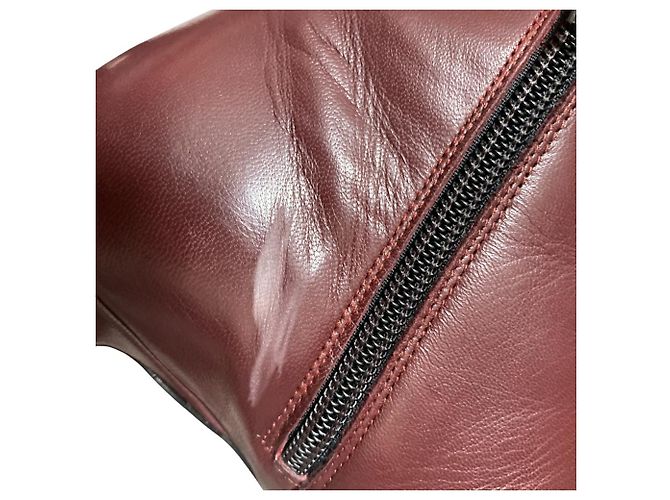 Autre Marque Kurze Lederstiefel Fabio Rusconi Braun Bordeaux - Ansicht 13