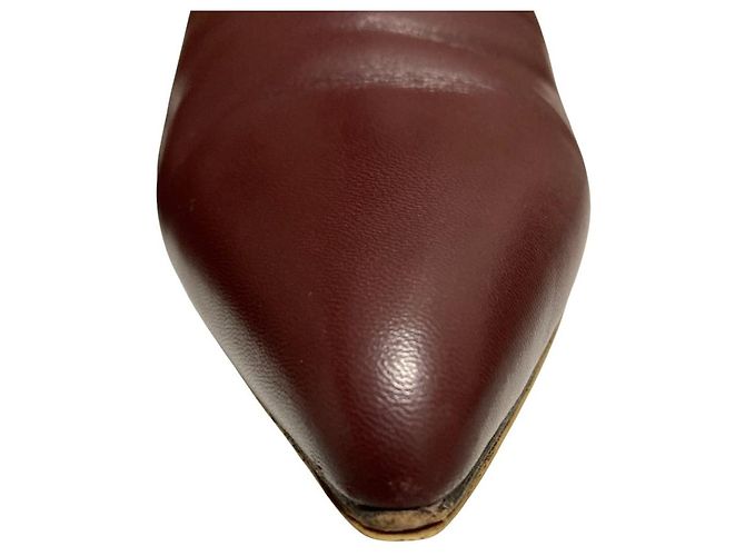 Autre Marque Kurze Lederstiefel Fabio Rusconi Braun Bordeaux - Ansicht 6