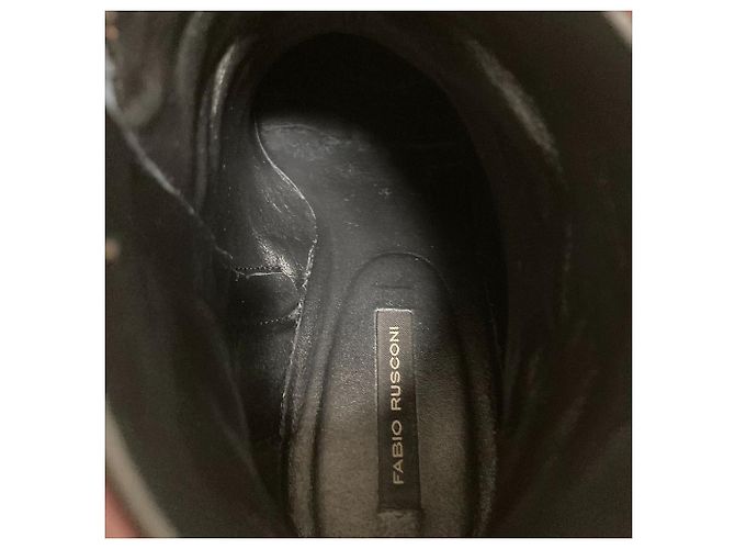 Autre Marque Kurze Lederstiefel Fabio Rusconi Braun Bordeaux - Ansicht 7