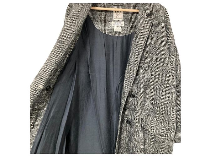 Autre Marque Abrigo de lana doble kazumi Sunny clouds Shuttle Notes Castaño - vista 4