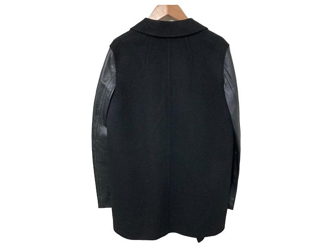 Abrigo de cuero Theory CLAIRENE C_NEW DIVIDE LUXE Negro - vista 2