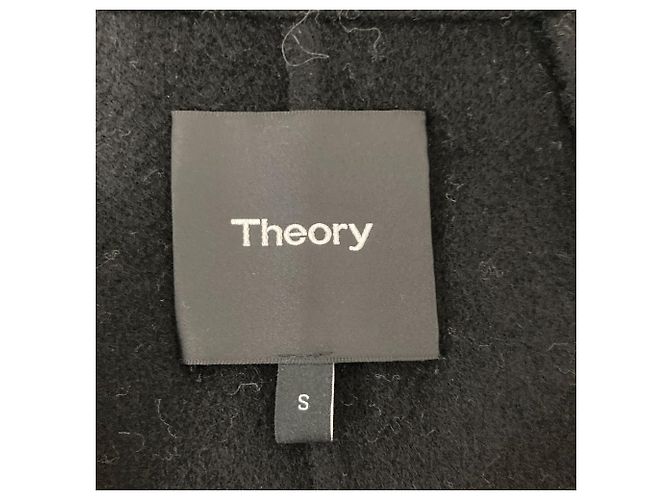 Abrigo de cuero Theory CLAIRENE C_NEW DIVIDE LUXE Negro - vista 4