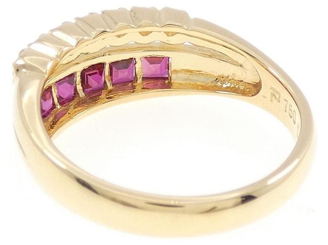 Autre Marque Pola Au750 Rubin Diamant Ring Golden - Ansicht 3