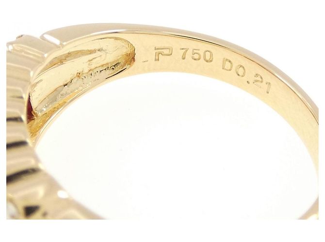 Autre Marque Pola Au750 Rubin Diamant Ring Golden - Ansicht 4