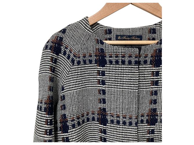 Autre Marque Chaqueta de lana con estampado Glen Check Brooks Brothers Negro - vista 3