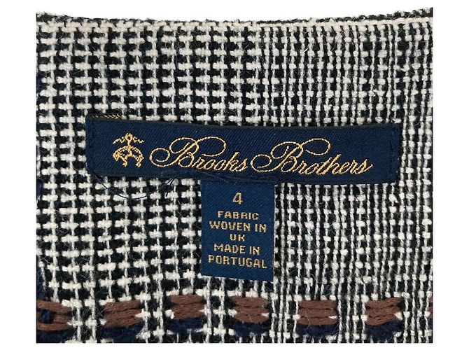 Autre Marque Chaqueta de lana con estampado Glen Check Brooks Brothers Negro - vista 4