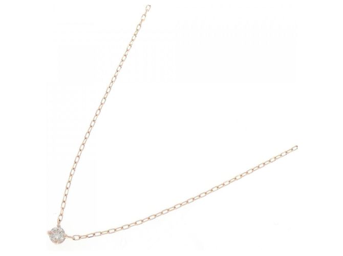 Autre Marque Collana in oro rosa K10 e diamanti - vista 2