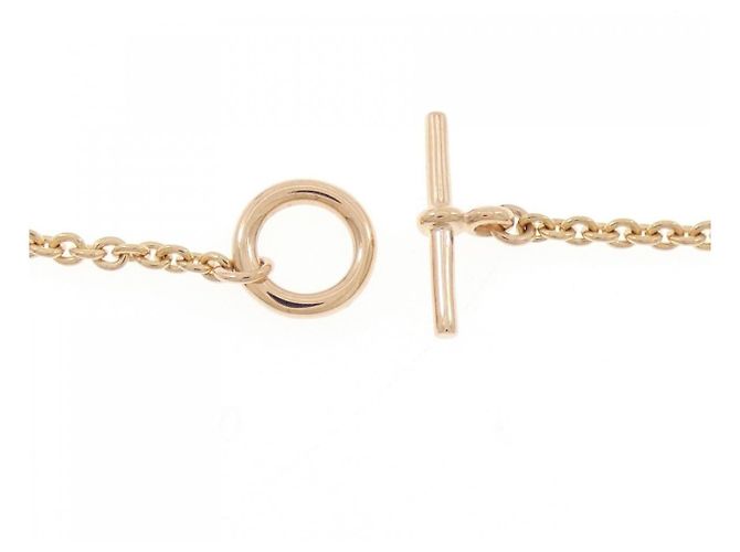 Hermès Collana Hermes 750 Pink Gold Smoky Quartz Marrone - vista 5