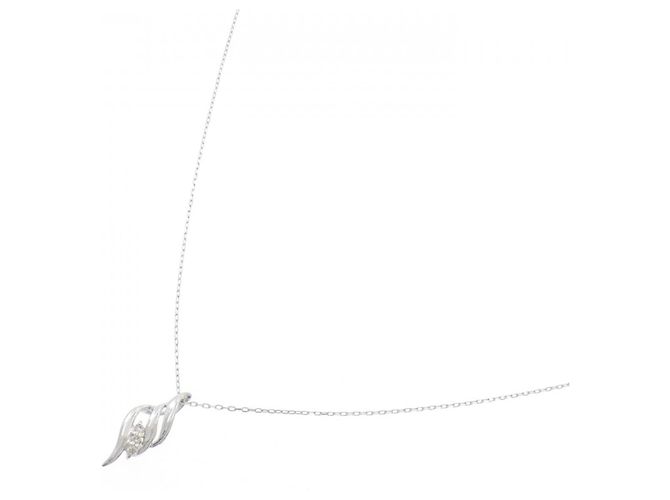 Autre Marque Collana in oro bianco Au750 e diamanti Argento - vista 2