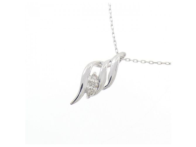 Autre Marque Collana in oro bianco Au750 e diamanti Argento - vista 3
