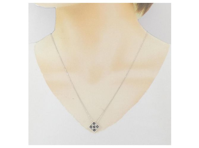 Autre Marque Collana con Diamanti Au750 Argento - vista 6
