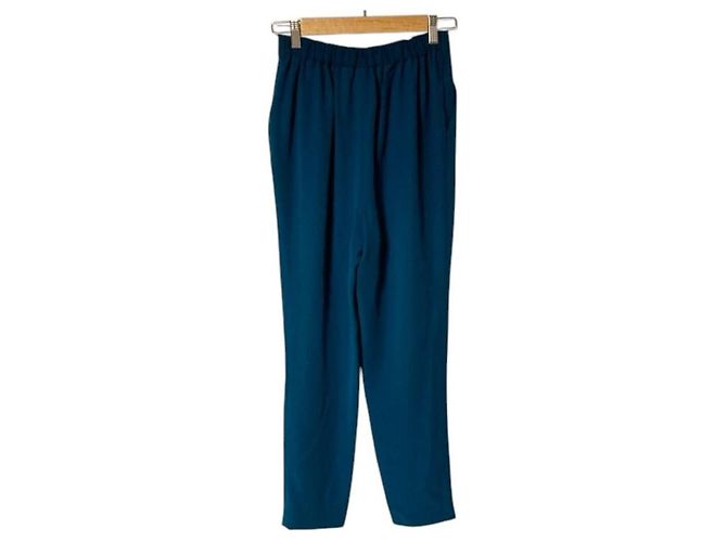 Autre Marque ENFOLD Tapered Tuck Hose Blau - Ansicht 2
