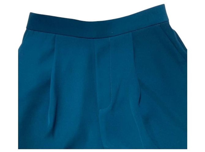 Autre Marque ENFOLD Tapered Tuck Hose Blau - Ansicht 3