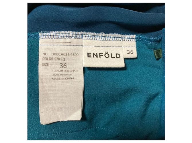 Autre Marque ENFOLD Tapered Tuck Hose Blau - Ansicht 4