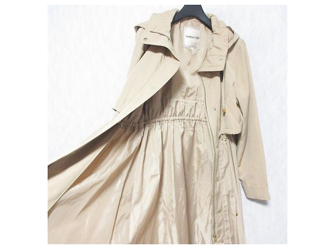 Autre Marque Abrigo con capucha plisado Apuweiser-riche Beige - vista 7