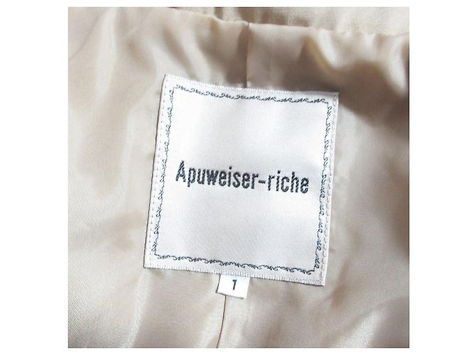 Autre Marque Abrigo con capucha plisado Apuweiser-riche Beige - vista 8