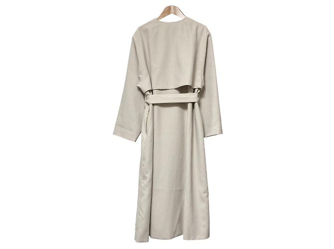 Autre Marque Abrigo sin cuello SLOBE IENA Kyounen OX Beige - vista 3