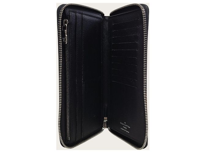 Louis Vuitton Portafoglio verticale con zip Damier Graphite Nero - vista 4
