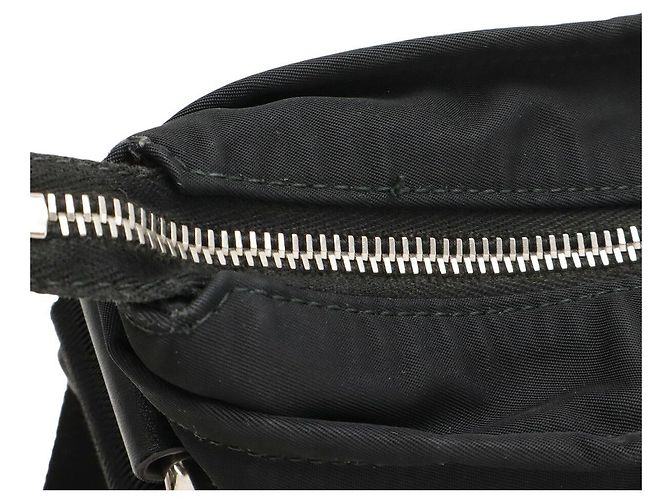 Borsa a tracolla Gucci Diamante Nylon e pelle Nero Grigio - vista 5