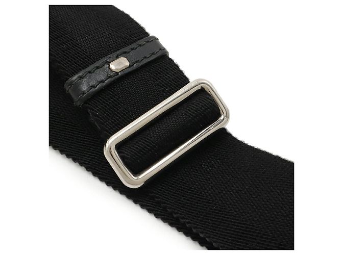 Borsa a tracolla Gucci Diamante Nylon e pelle Nero Grigio - vista 6