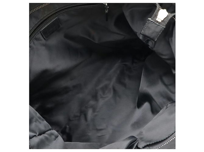 Borsa a tracolla Gucci Diamante Nylon e pelle Nero Grigio - vista 7
