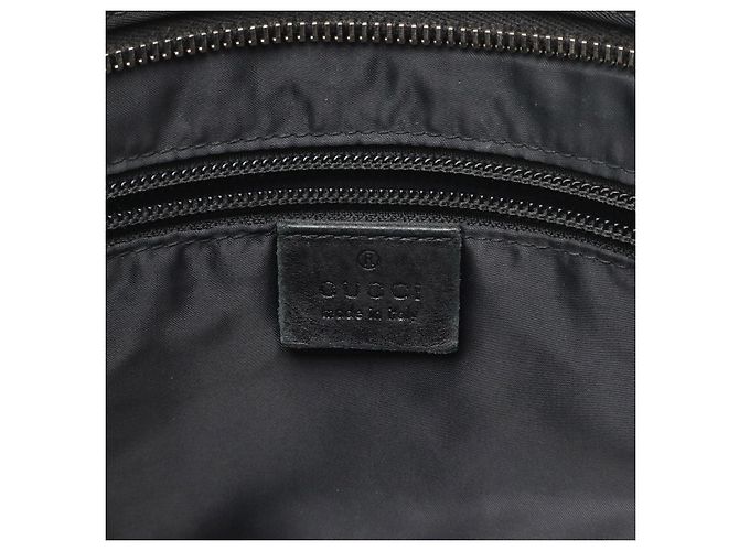 Borsa a tracolla Gucci Diamante Nylon e pelle Nero Grigio - vista 9