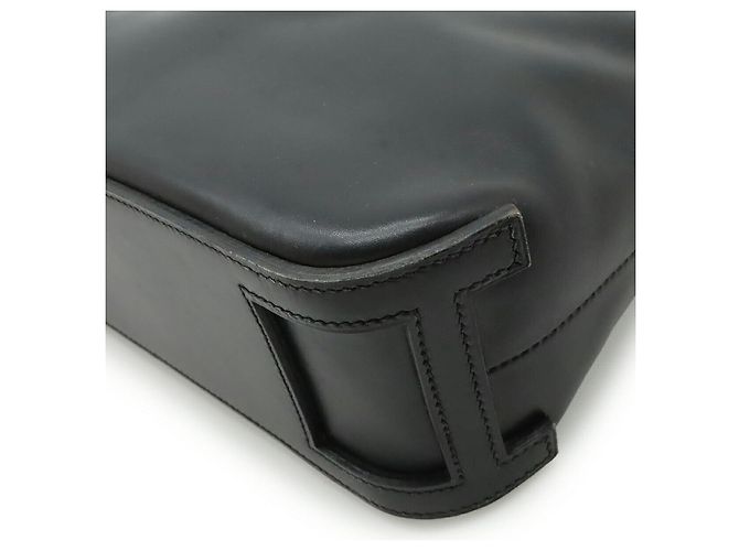 Hermès Borsa Hermes Escapade in pelle Box Calf Nero - vista 3