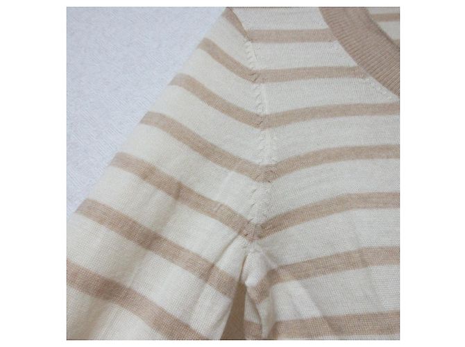 Apc A.P.C. Strickjacke mit Borten Beige - Ansicht 4