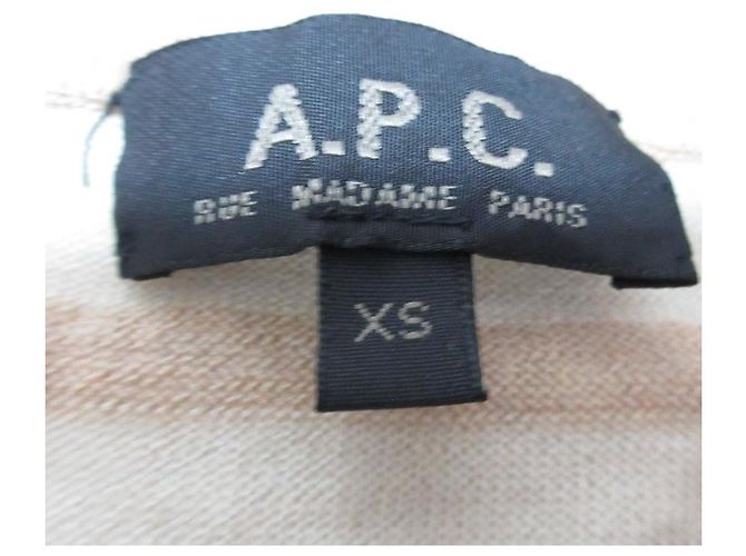 Apc A.P.C. Strickjacke mit Borten Beige - Ansicht 7