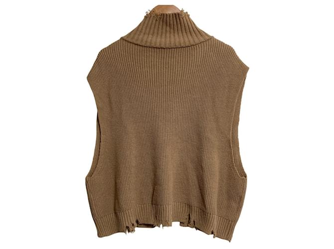 Autre Marque Chaleco de punto STUDIOUS Beige - vista 2